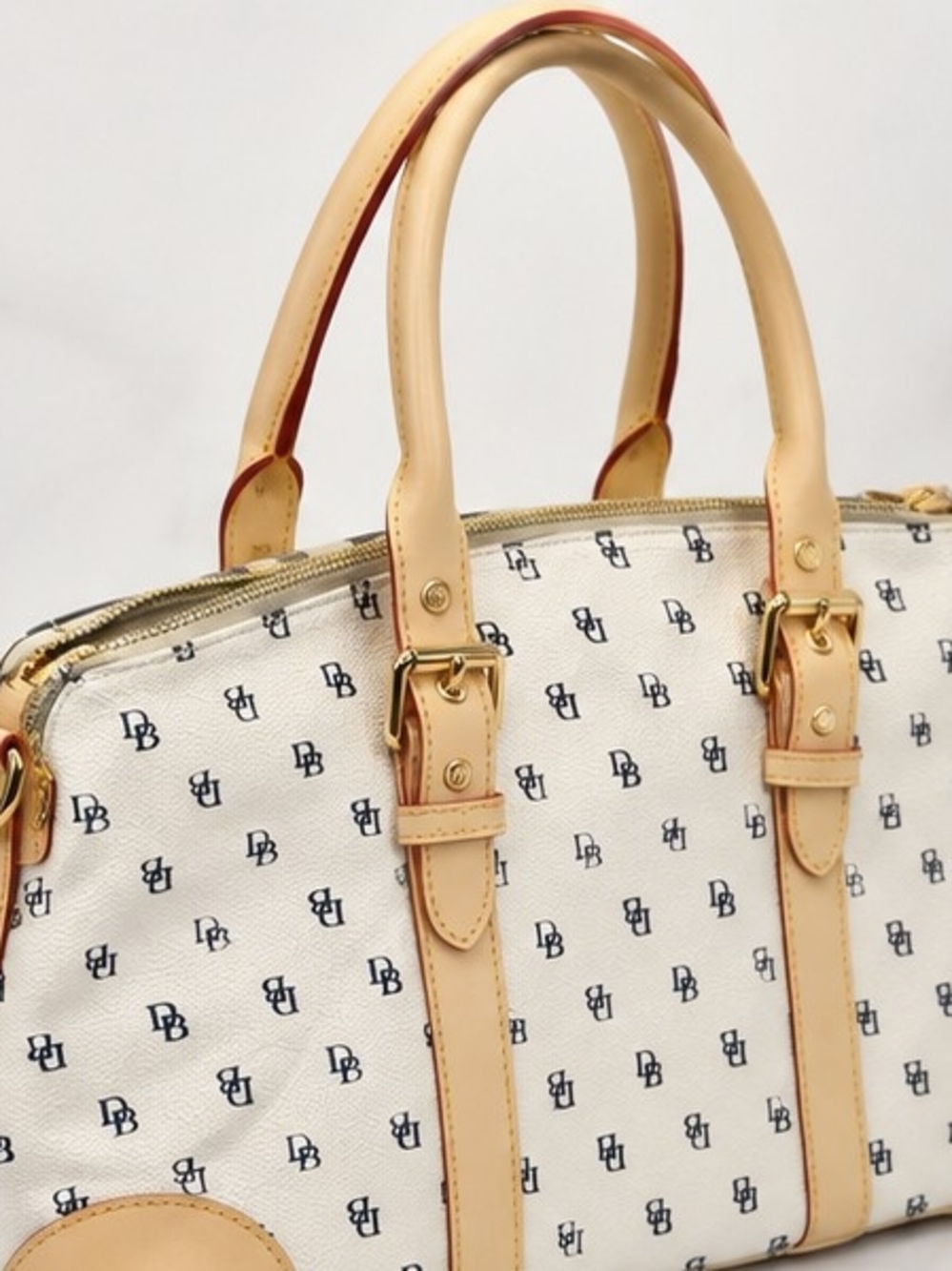 Dooney & Bourke White Signature DB Satchel Bag Set